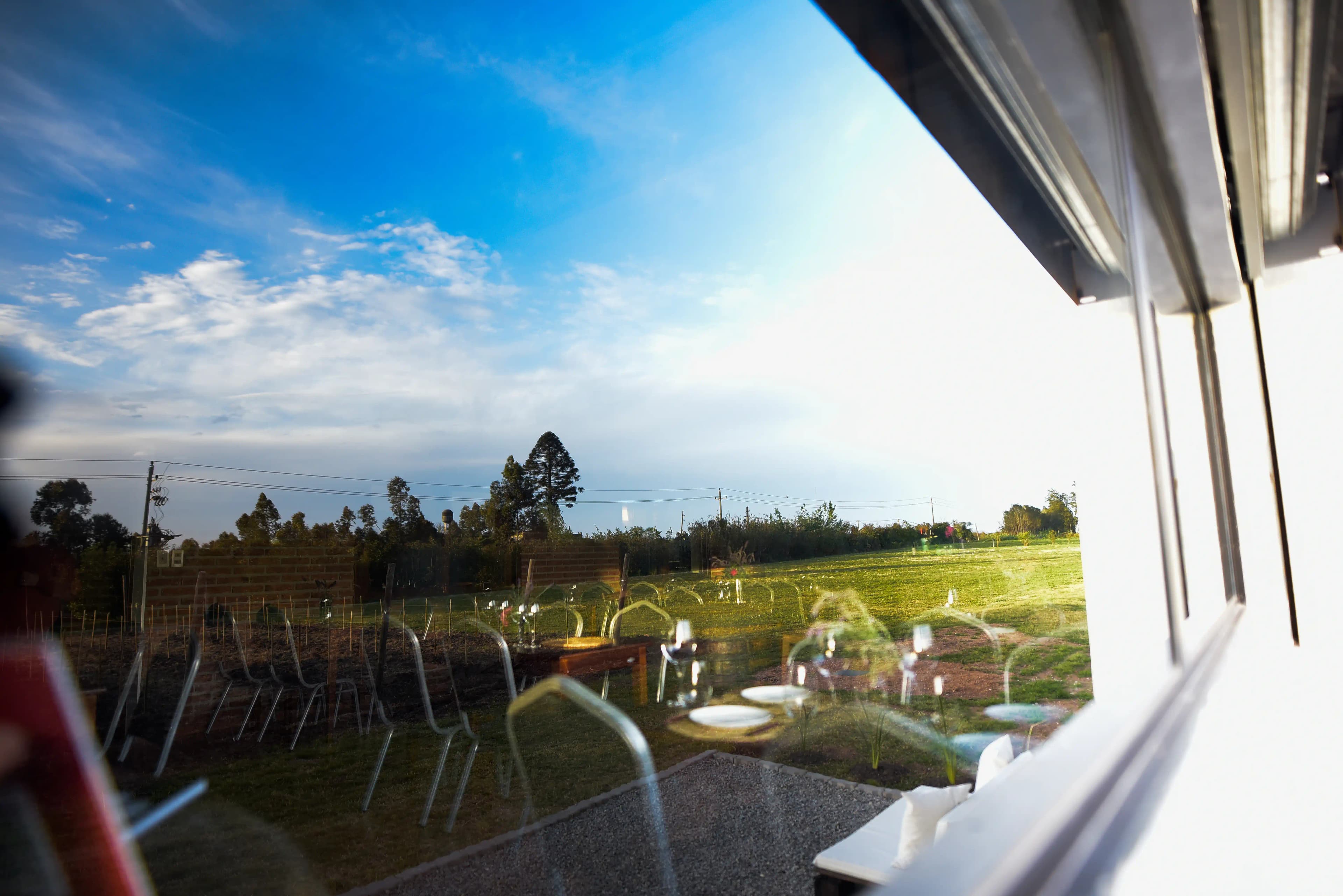 Vistas desde la ventana del restaurante